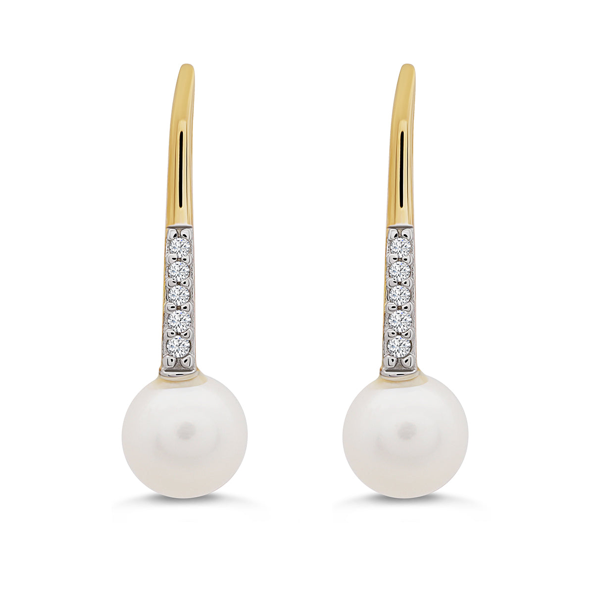 SINGLE PEARL DROP EARRINGS