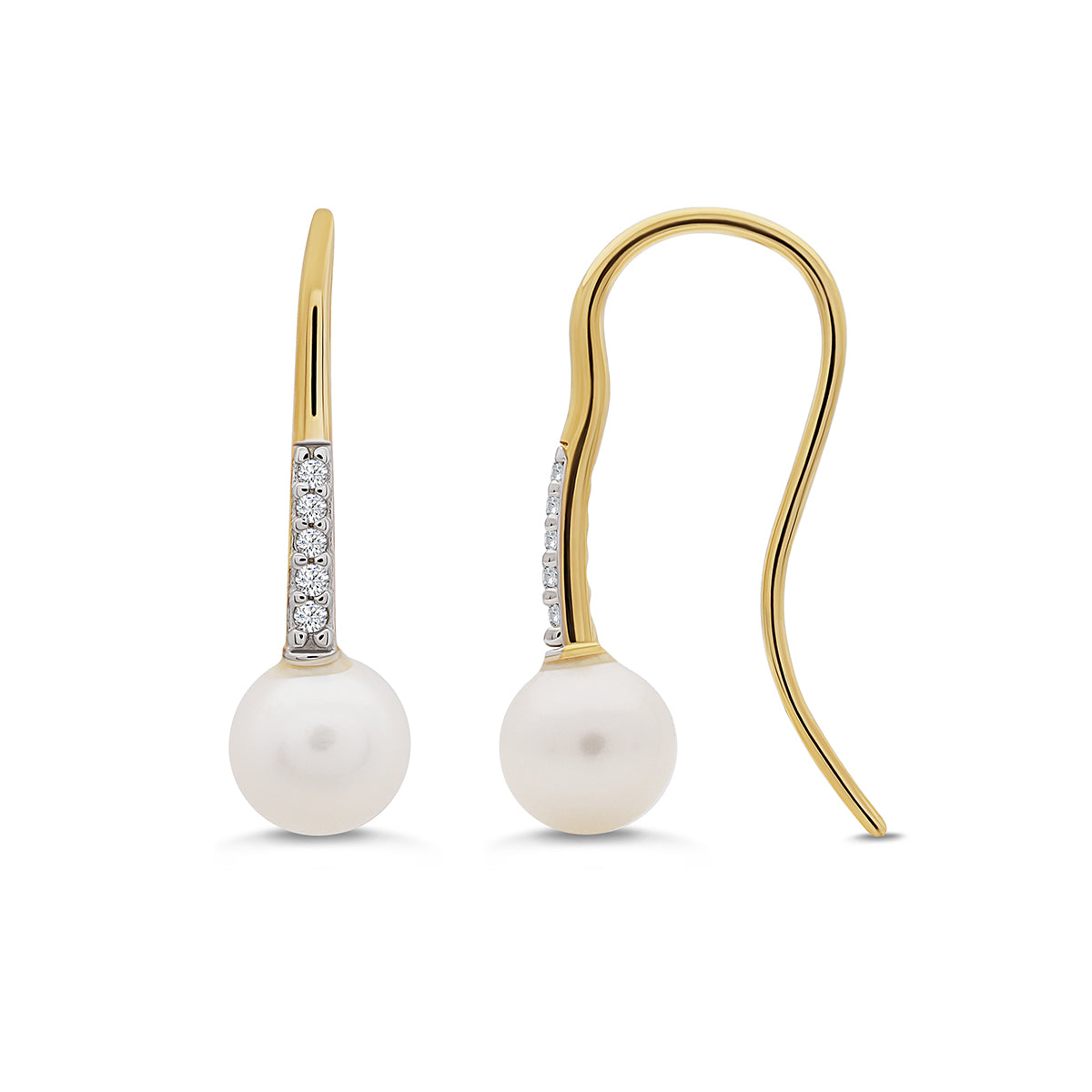 SINGLE PEARL DROP EARRINGS