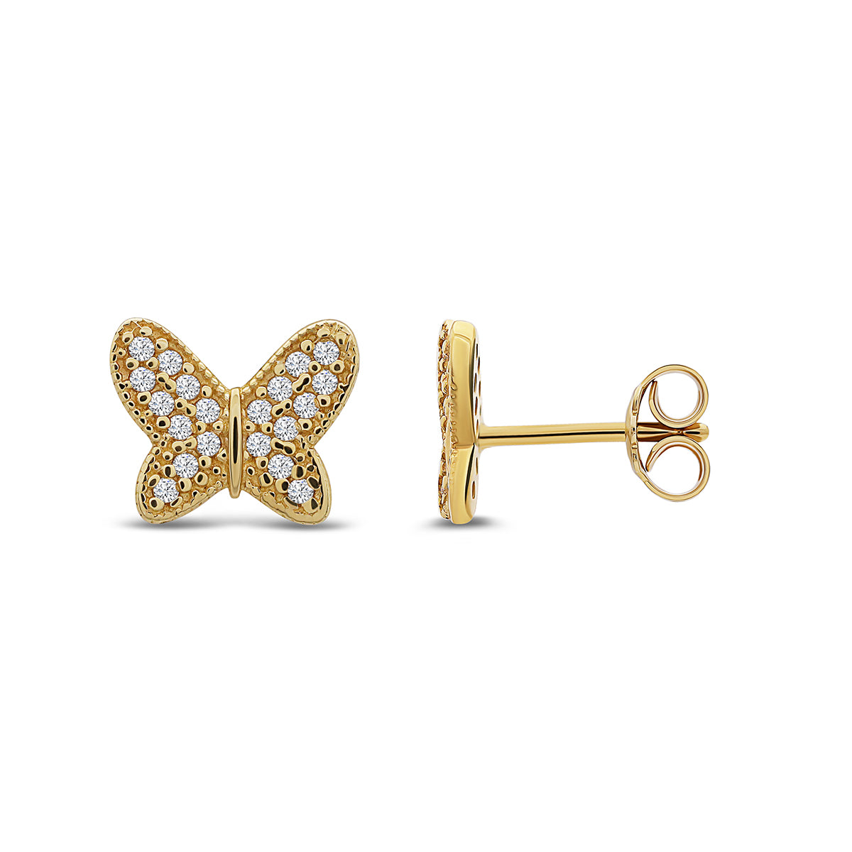 BUTTERFLY STUD EARRINGS